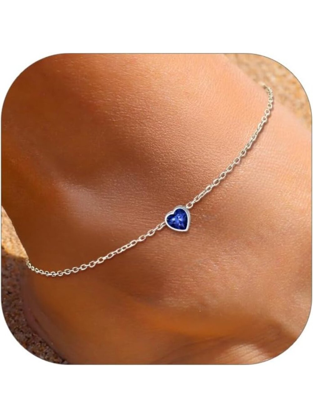 Stylish Birthstone Ankle Bracelets for Women | Summer Fashion Anklets